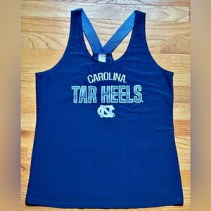 North Carolina Tar Heels Blue Sideline Apparel Women's Racerback Tank Size Large
